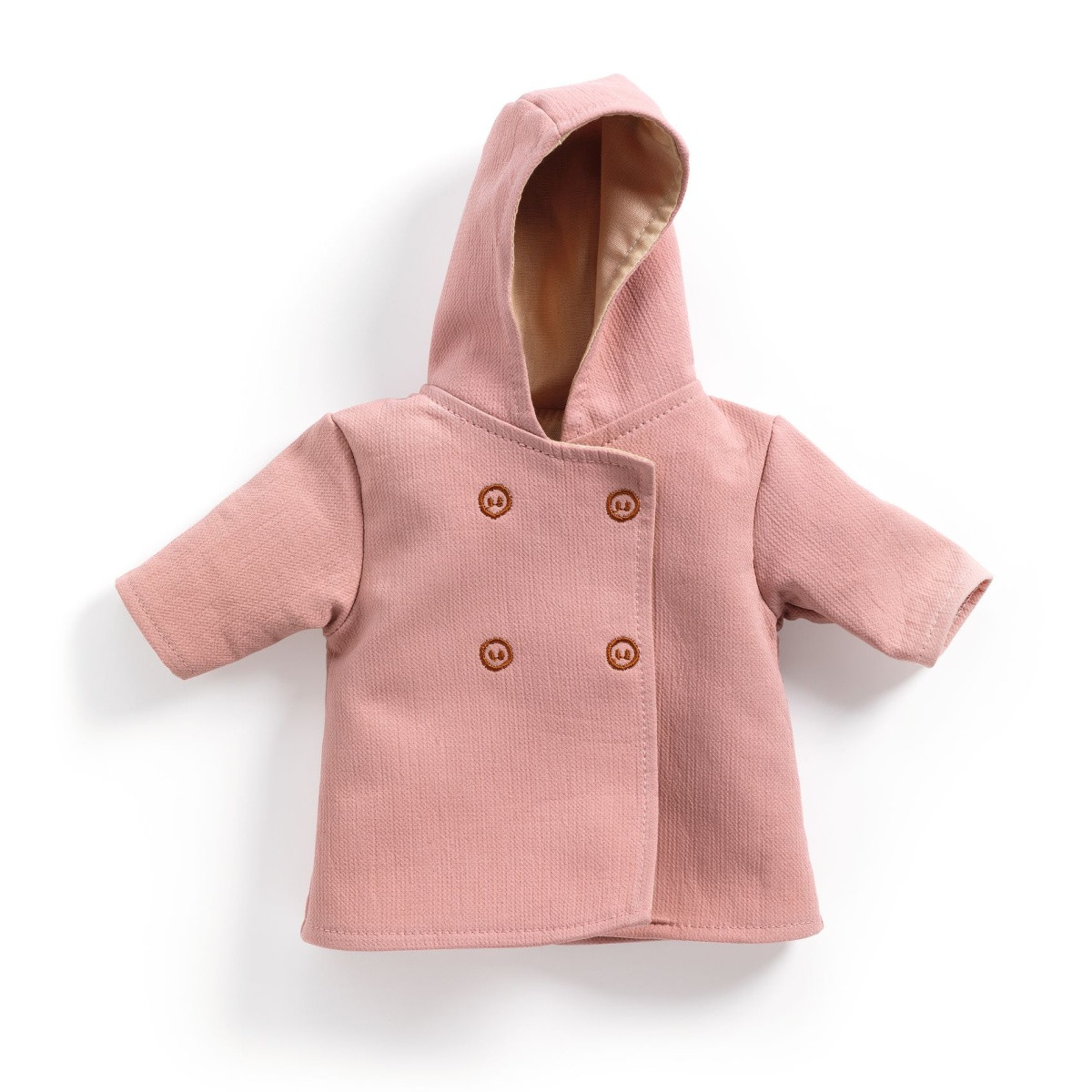 Pomea - ružový kabátik pre bábiky