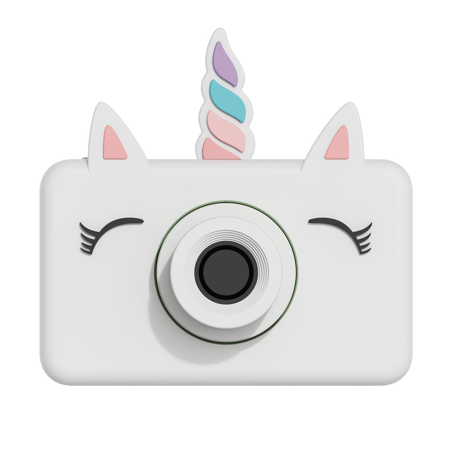 Fotocamera Digitale Per Bambini Unicorno 1080P Con Scheda 32GB - Custodia In Silicone Antiurto, Giochi E Musica Integrati - Regalo Creativo Dai 3 Anni