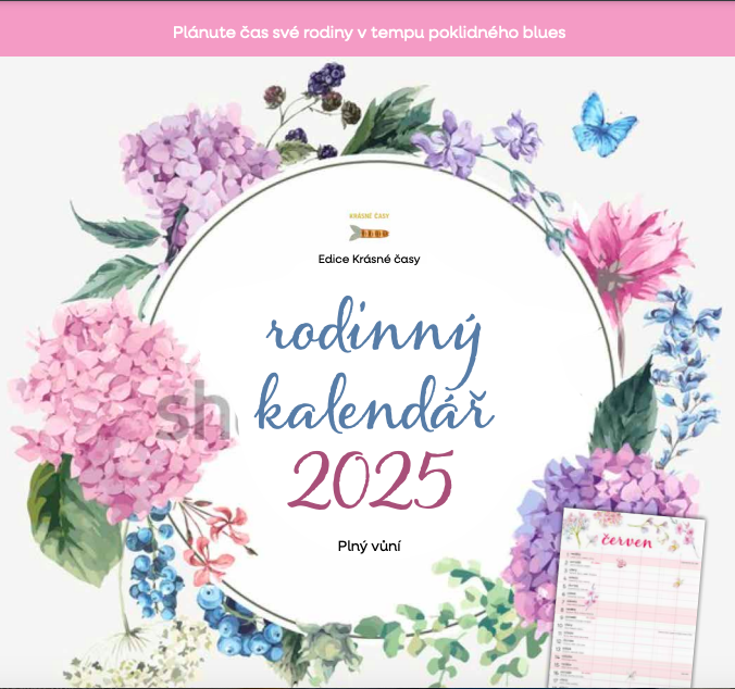 Rodinný kalendář 2025 - květy